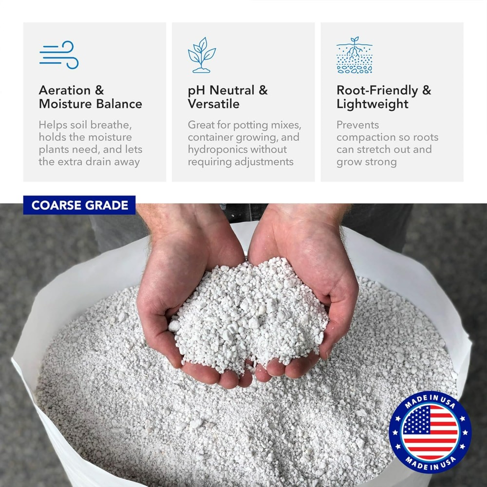 بيرلايت سوبريم الخشن للبستنة 4 - مراجعة Horticulture Soil Perlite وسعره