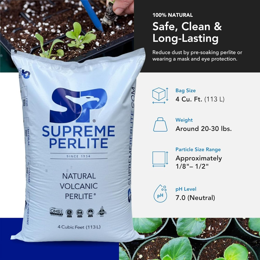 بيرلايت سوبريم الخشن للبستنة 4 - مراجعة Horticulture Soil Perlite وسعره