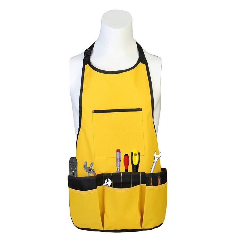 مريلة عمل في الحديقة بجيوب للن - مراجعة Gardening Tools Organiser وسعره