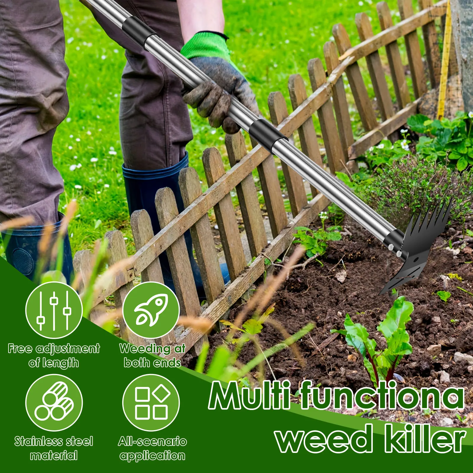 حديقة القش أشعل النار الفولاذ  - مراجعة Weed Puller وسعره