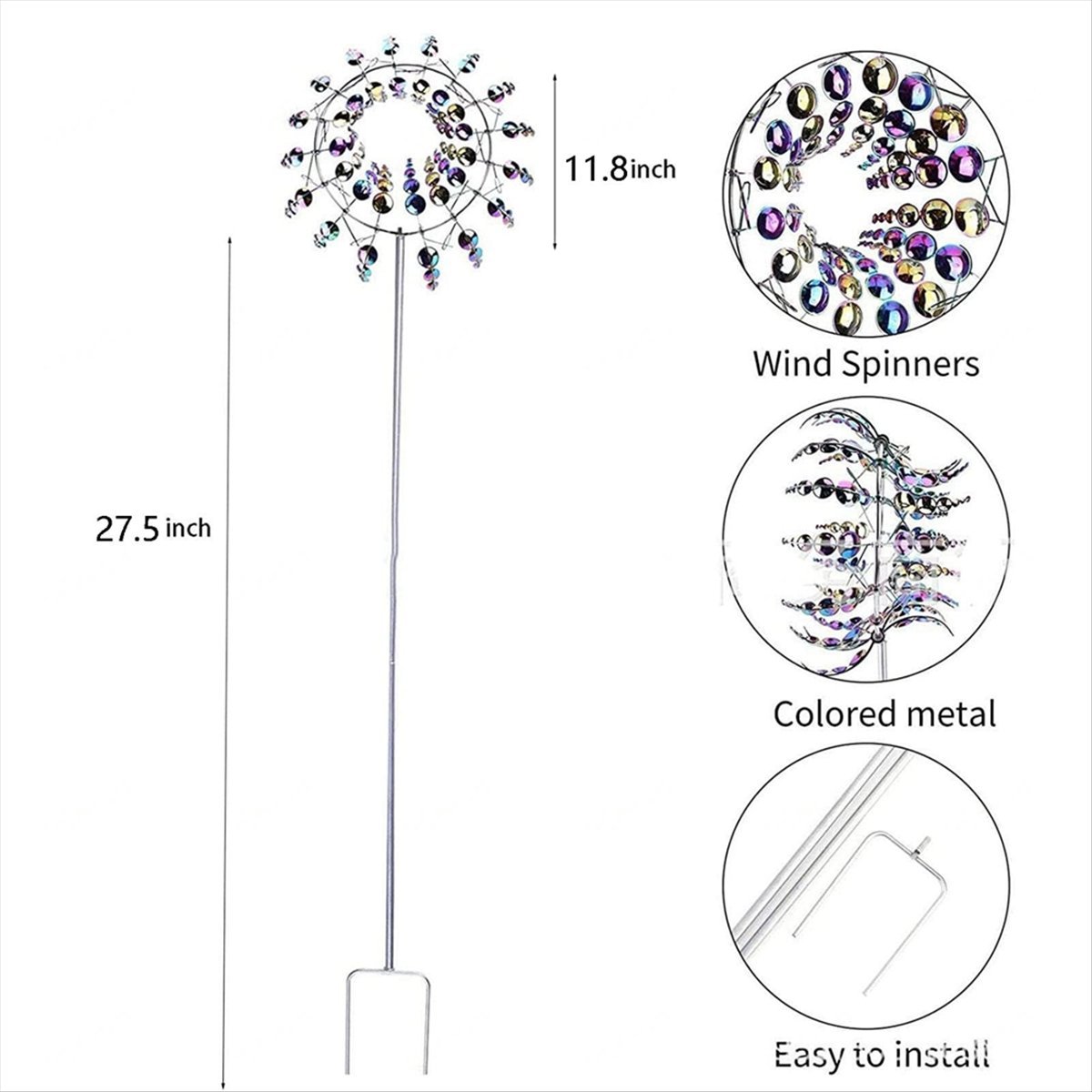 KSOL دوّارة رياح معدنية سحرية، - مراجعة Gardening Hand Tools B&Q وسعره