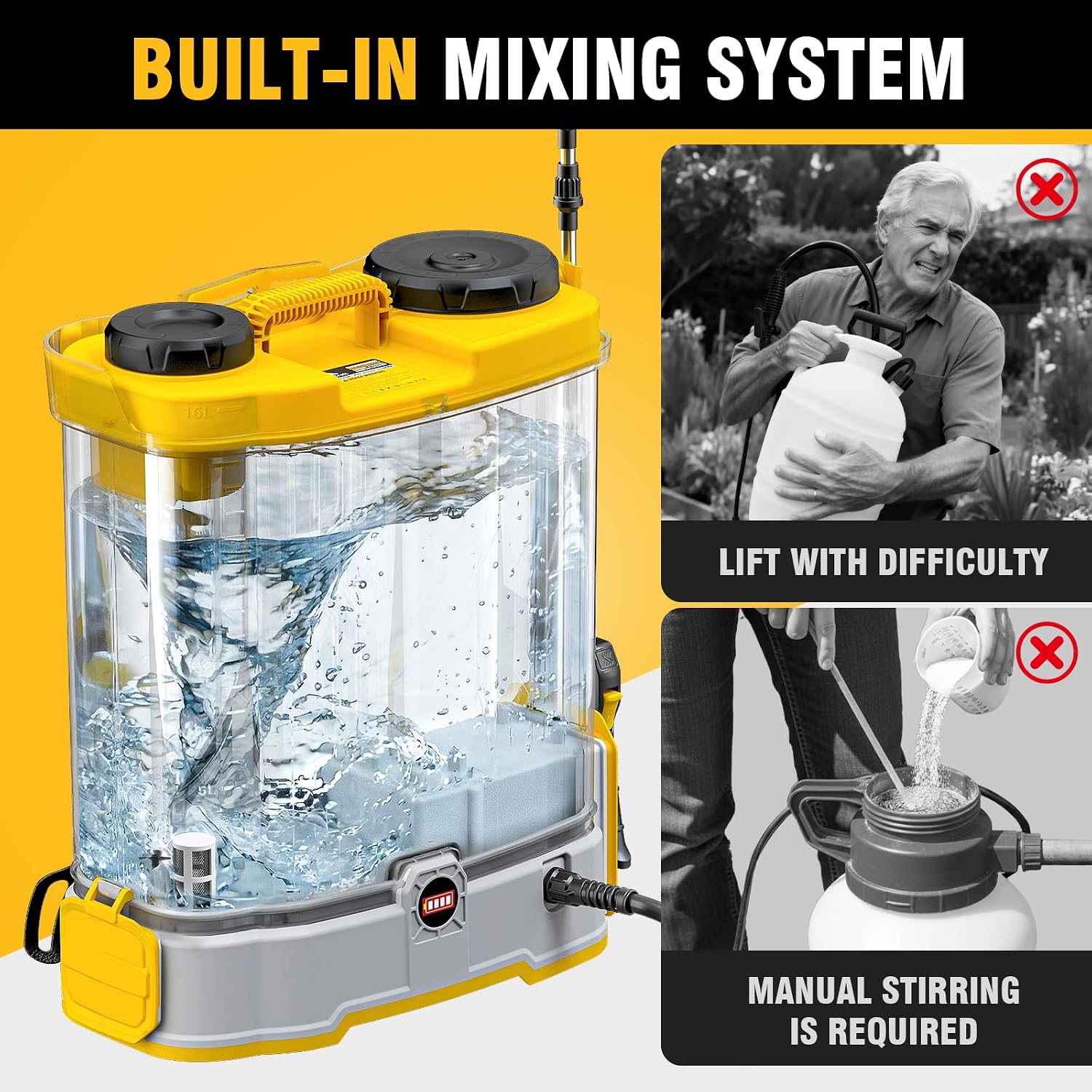 بخاخ محمول على الظهر يعمل ببطا - مراجعة Gardening Tools Battery Powered وسعره