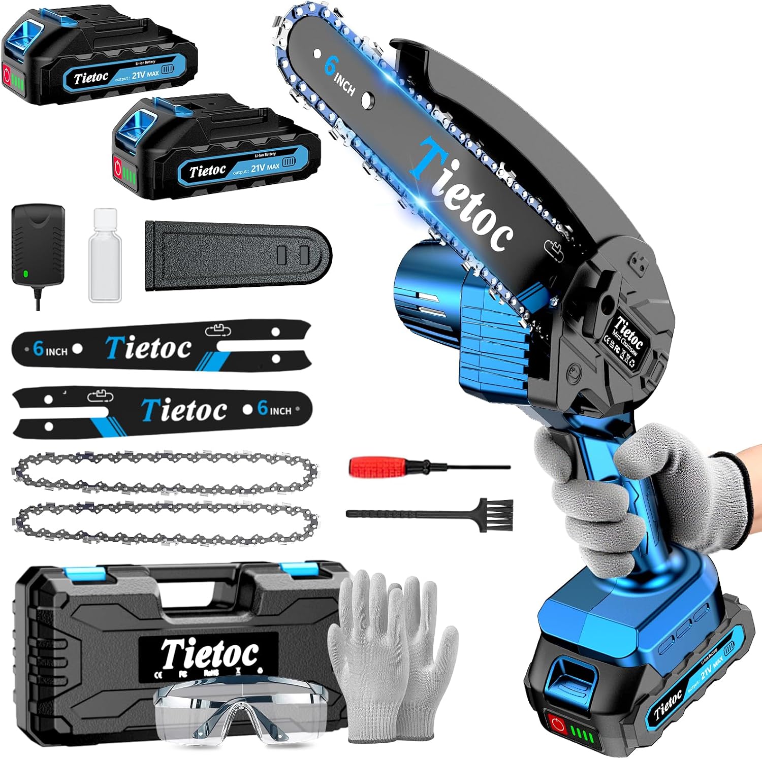 منشار سلسلة صغير، منشار كهربائ - مراجعة Gardening Tools Battery Powered وسعره