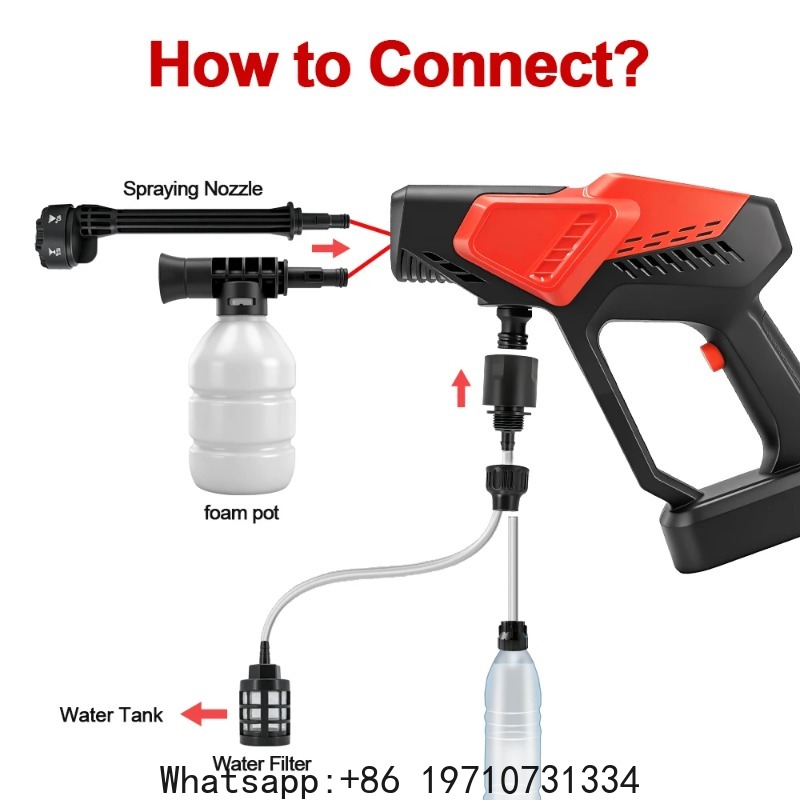 غسالة سيارات لاسلكية بضغط عالي - مراجعة Gardening Tools Battery Powered وسعره